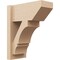 Ekena Millwork 8-in W x 16-in D x 20-in H Balboa Slat Rough Cedar Woodgrain TimberThane Outlooker, Primed Tan OUTUR080X16X20BOA24RCPR - alternate 1